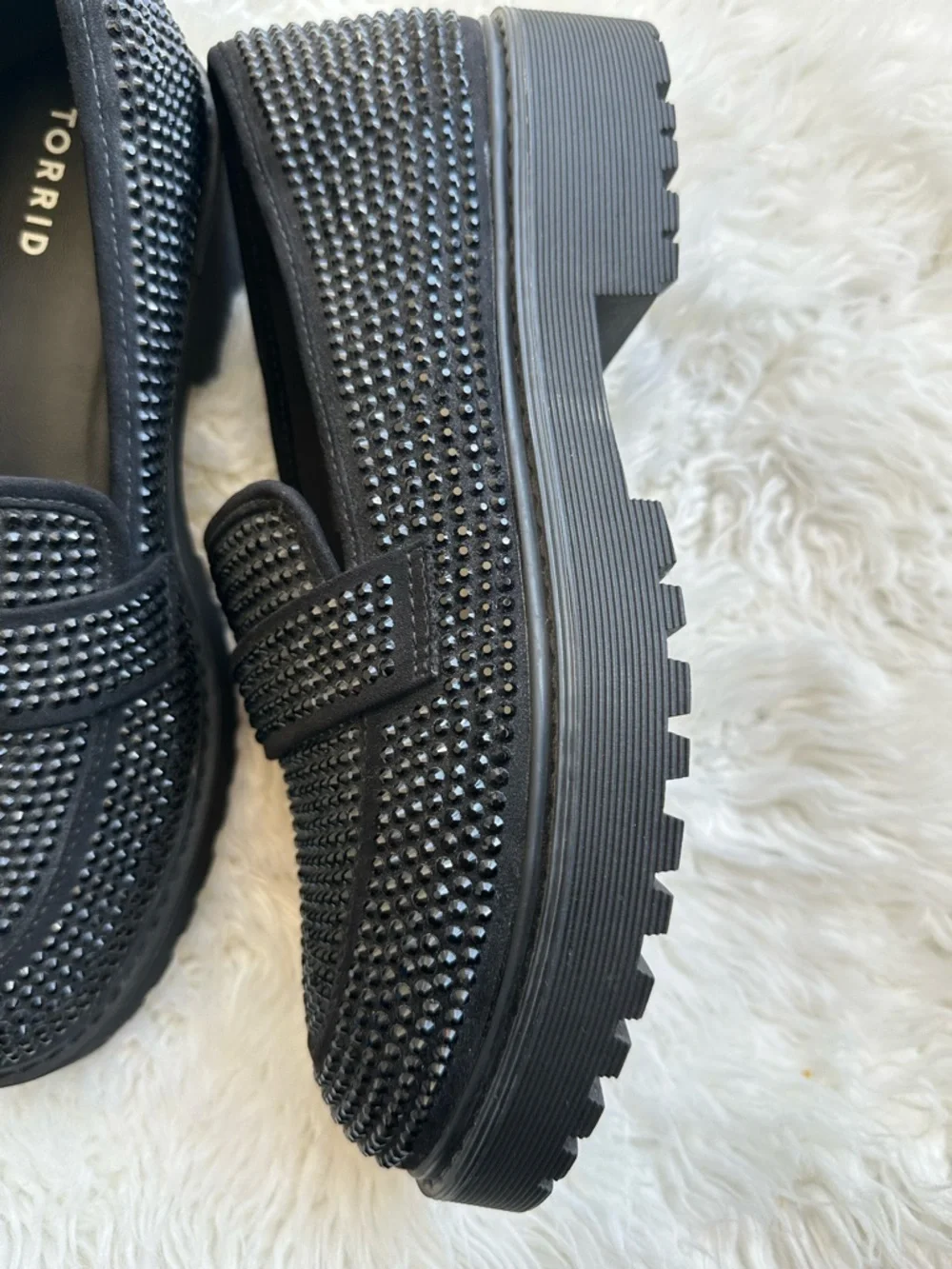 NWT TORRID Black Embellished Women's Loafer
